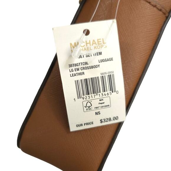 Michael Kors Large Jet Set East West Saffiano Crossbody Bag - Picture 12 of 14